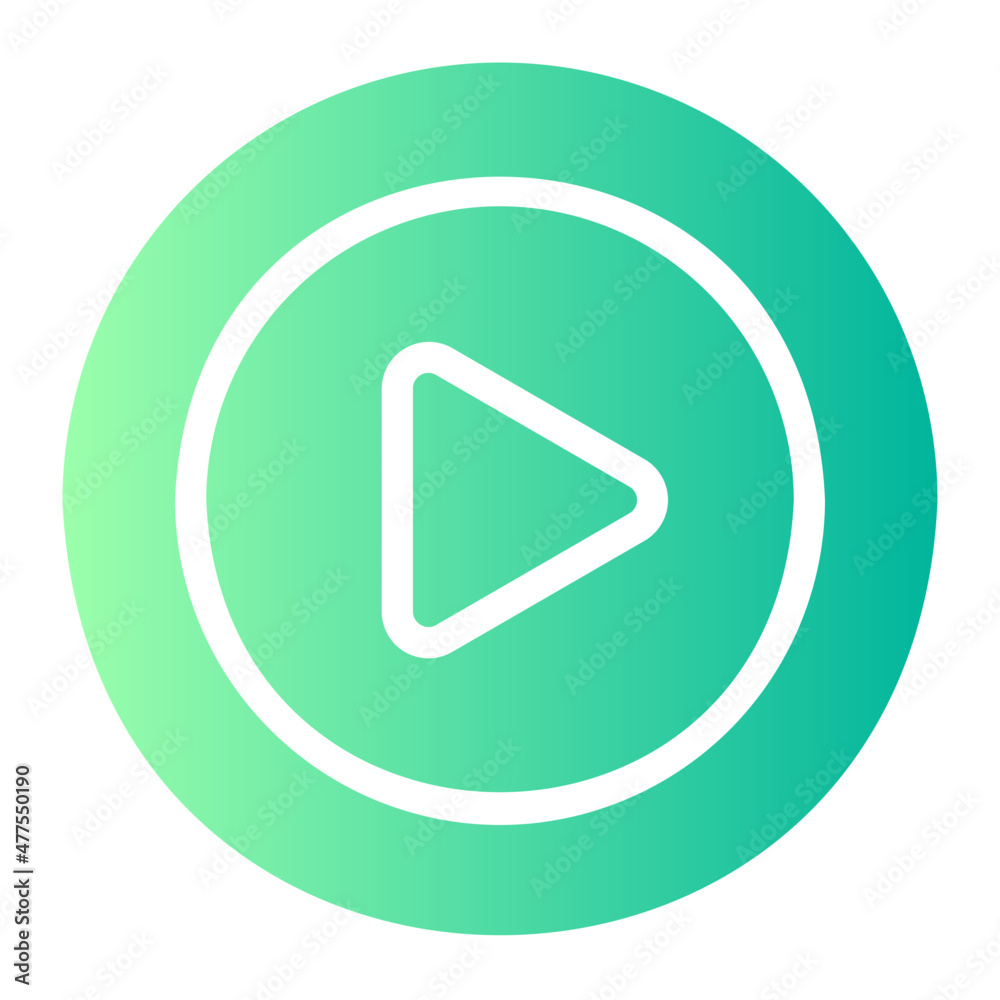 play button gradient icon