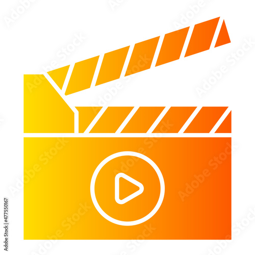Film Slate gradient icon