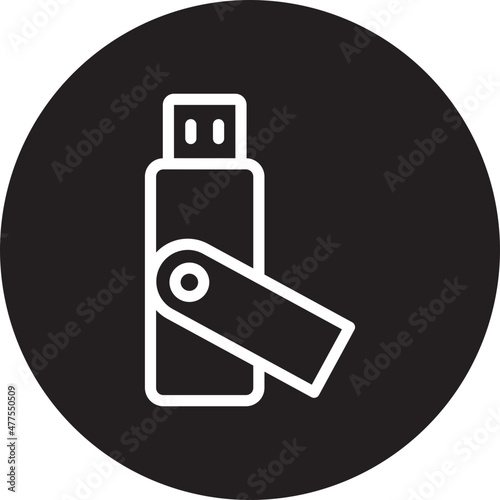 usb glyph icon