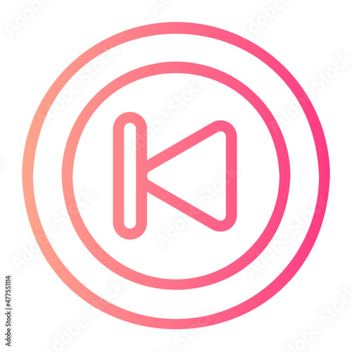 Backward gradient icon Free Download Backward gradient icon - GFXLoad