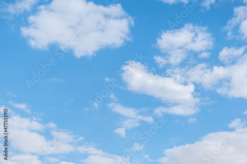 Fototapeta Naklejka Na Ścianę i Meble -  Blue sky with clouds. Nature background.