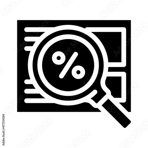 calendar with week of discounts glyph icon vector. calendar with week of discounts sign. isolated contour symbol black illustration