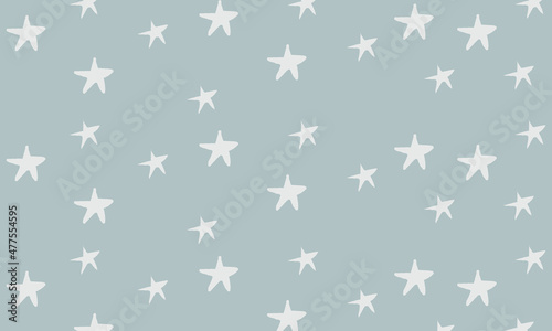 light blue background with star cluster