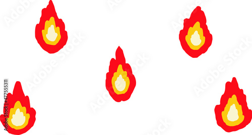 Clip art of fireball design
