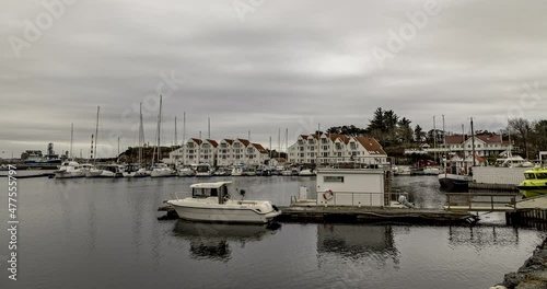 boats in the marine of tananger stavanger photo