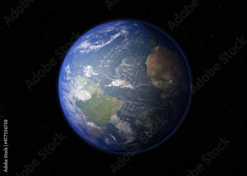 Planet Earth - Elements of this Image Furnished By NASA. 3D rendering.