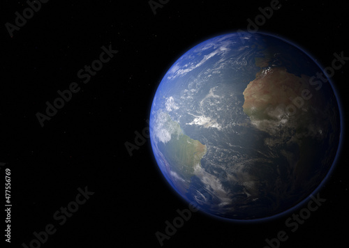 Fototapeta Naklejka Na Ścianę i Meble -  Planet Earth - Elements of this Image Furnished By NASA. 3D rendering.