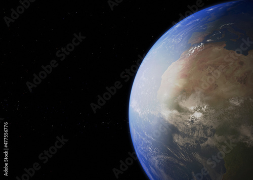 Fototapeta Naklejka Na Ścianę i Meble -  Planet Earth - Elements of this Image Furnished By NASA. 3D rendering.