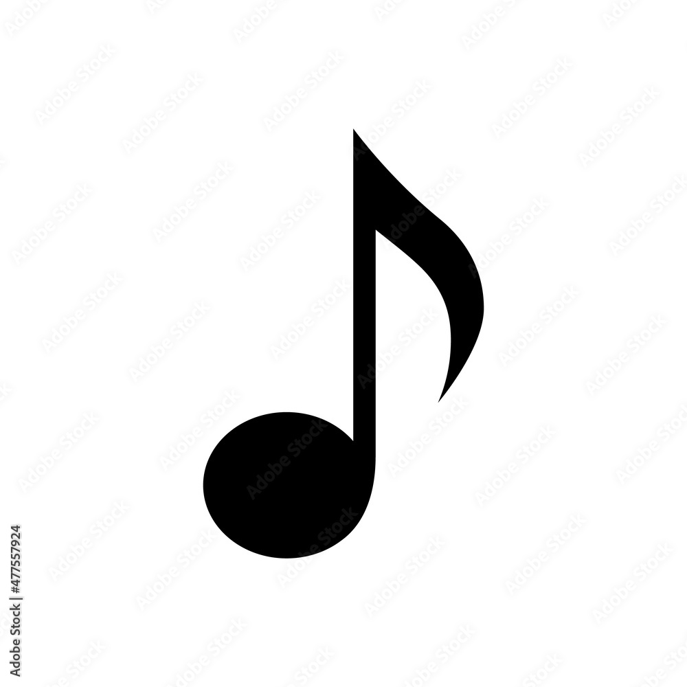 A simple musical note icon. Music symbol vectors. A simple musical note icon. Music symbol vectors.