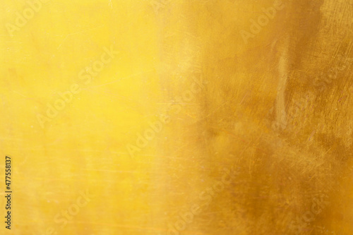 Old glod metal wall background or texture and shadow