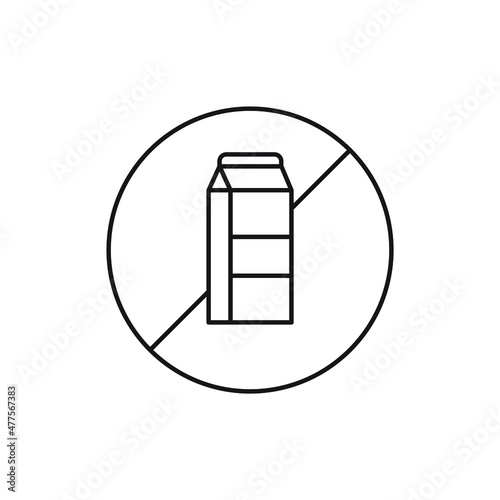 Dairy free icon design vector illustration