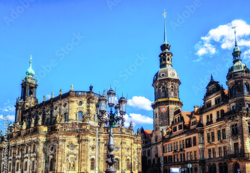 The ancient city of Dresden. Saxony, Germany, Europe.