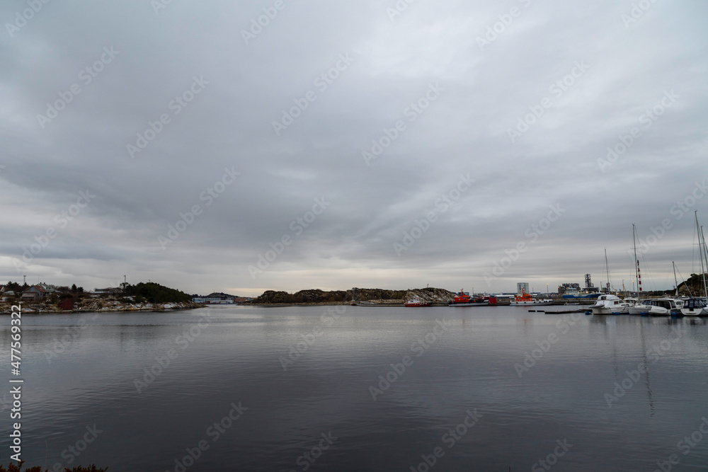Small marina in Stavanger, tananger