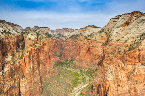 View from angels landing in ZIon National Park, Utah, USA