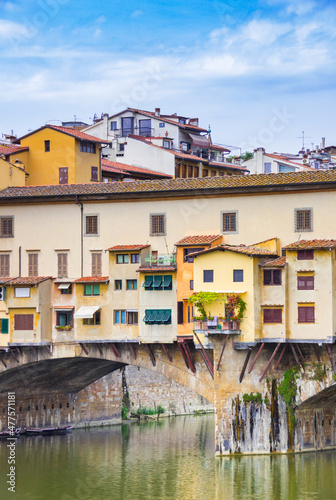 Colorful Ponte Vecchio in the historiccenter of Florence, Italy photo