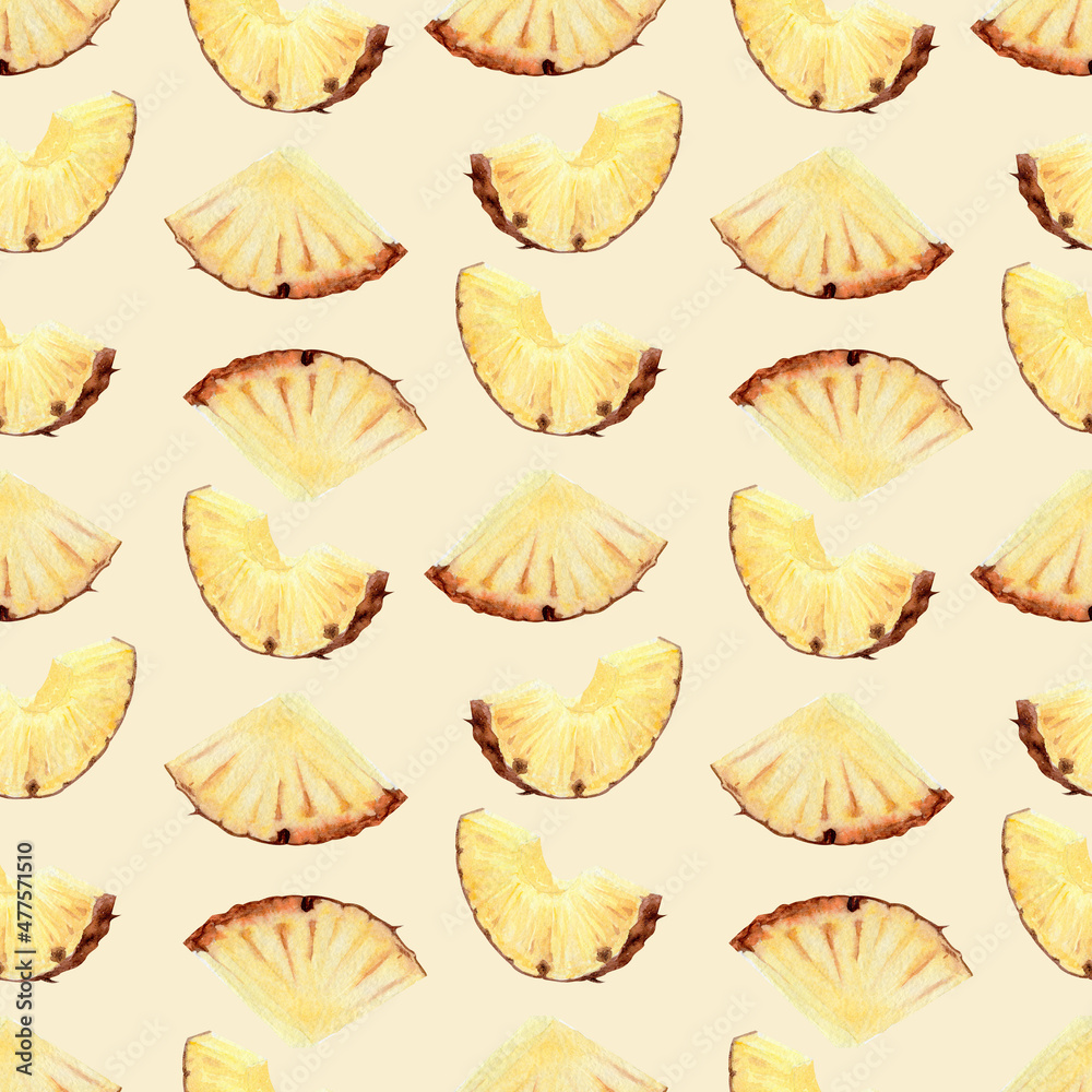 seamless pattern watercolor pineapple seamless pattern watercolor pineapple
