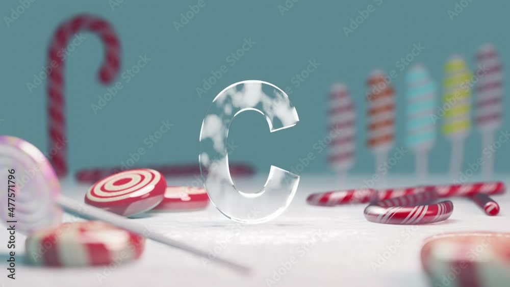 loop animation of English alphabet for children, letters, Cute ...