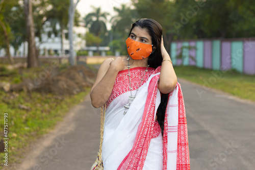 Indian woman in saree