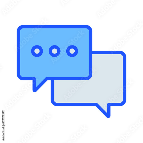 Chat bubble Vector icon which is suitable for commercial work and easily modify or edit it