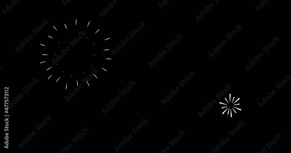 Fireworks animation. Fireworks for a holiday or party. Alfa chanel. 4K Fireworks animation. Fireworks for a holiday or party. Alfa chanel. 4K