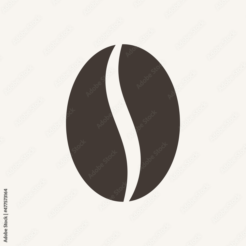 coffee bean icon vector, solid logo illustration, pictogram isolated coffee bean icon vector, solid logo illustration, pictogram isolated