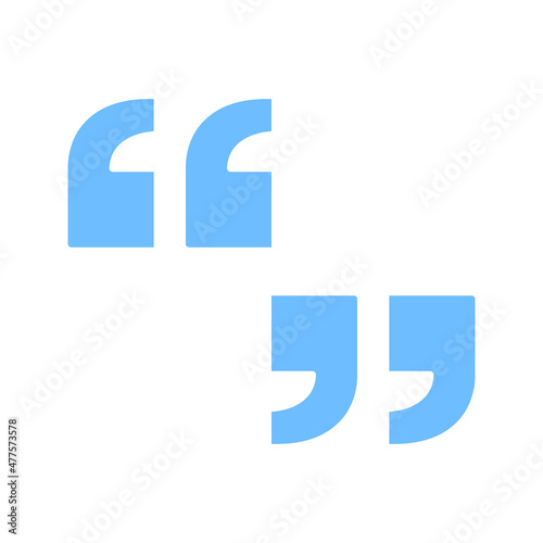 Quotation Vector icon which is suitable for commercial work and easily modify or edit it