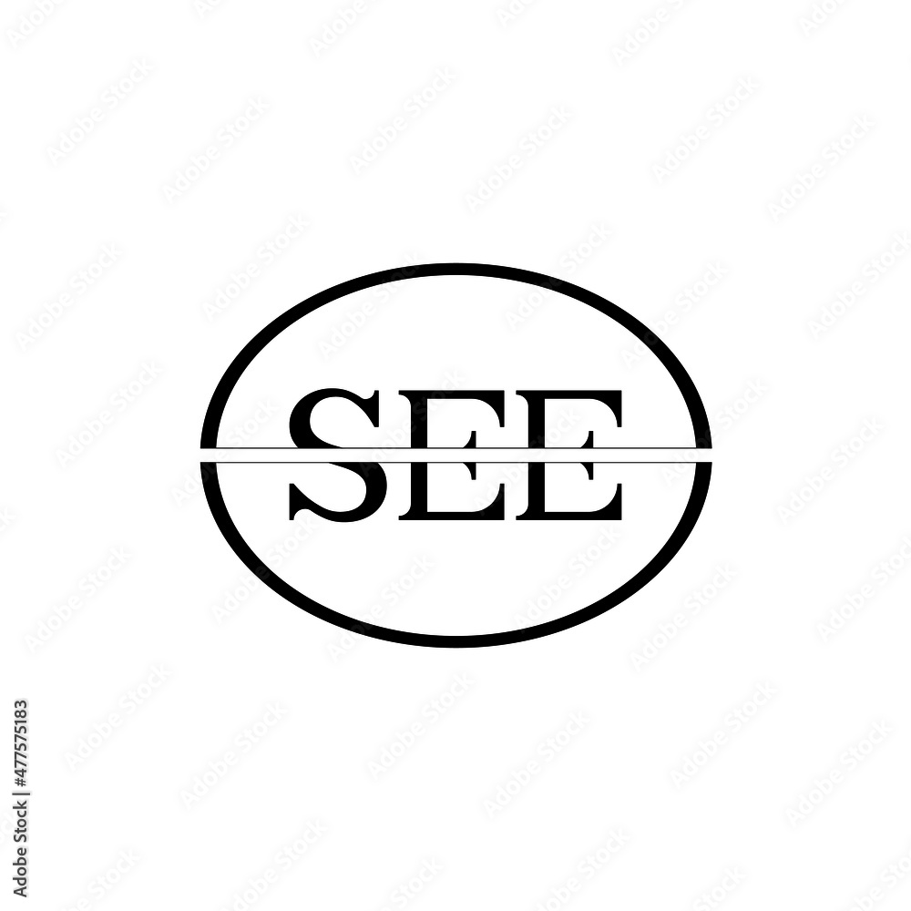 SEE letter logo design with white background in illustrator, vector logo modern alphabet font overlap style. calligraphy designs for logo, Poster, Invitation, etc. SEE letter logo design with white background in illustrator, vector logo modern alphabet font overlap style. calligraphy designs for logo, Poster, Invitation, etc.