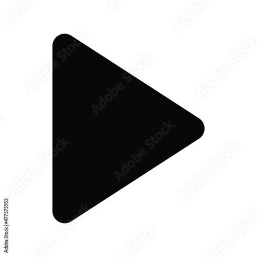 play Button Vector icon which is suitable for commercial work and easily modify or edit it