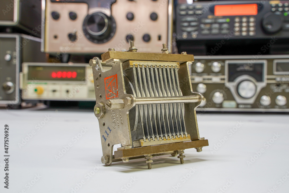 Hoogkerk, Netherlands, November 10, 2021 Tuning capacitor or Rotary