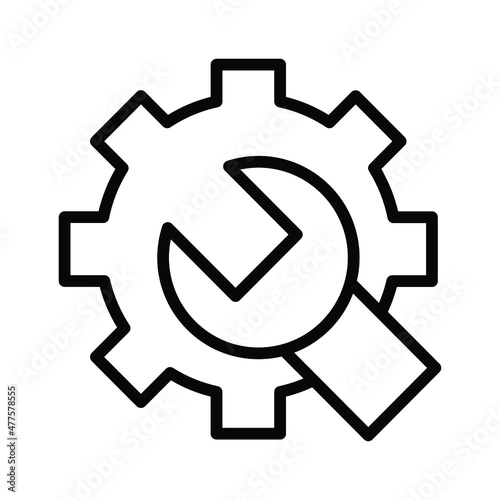 Settings Vector icon which is suitable for commercial work and easily modify or edit it