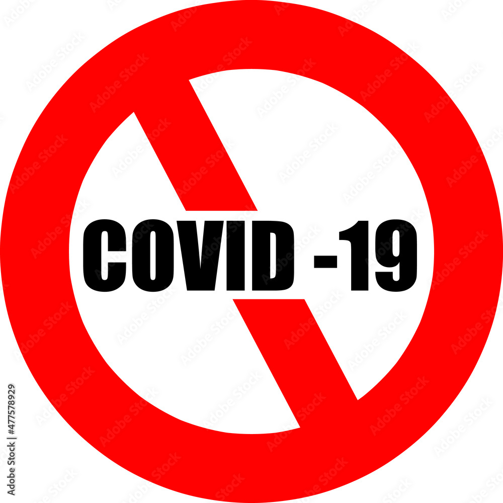 Stop coronavirus red sign. No covid-19 sign isolated. Vector icon..eps Stop coronavirus red sign. No covid-19 sign isolated. Vector icon..eps