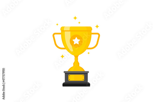 Canvas-taulu Best champions cup trophy vector design