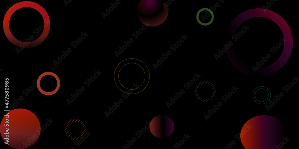 Colorful 3D circle shape dimension layers background. abstract bokeh. circles futuristic white element. modern gradient bright color. geometric background. Abstract website landing page with circles