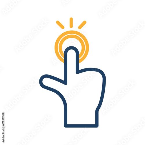 pay per click Vector icon which is suitable for commercial work and easily modify or edit it