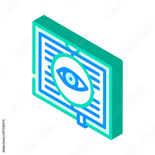 mystery literature isometric icon vector. mystery literature sign. isolated symbol illustration