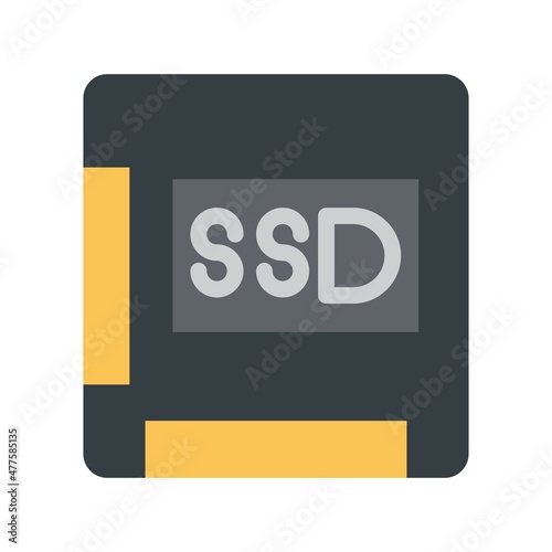 Ssd Flat Vector Icon Design