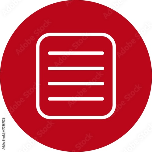 Justify ALine Circle Line Circle Vector Icon Design