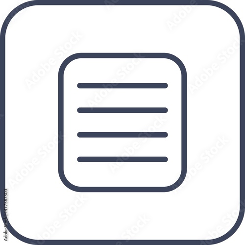 Justify ALine Round Circle Line Round Circle Vector Icon Design