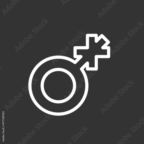  Queer Line Inverted Vector Icon Design