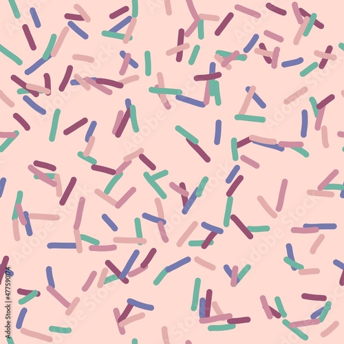 Seamless sugar confetti pattern for fabrics and textiles and linens and gifts and cards and wrapping paper