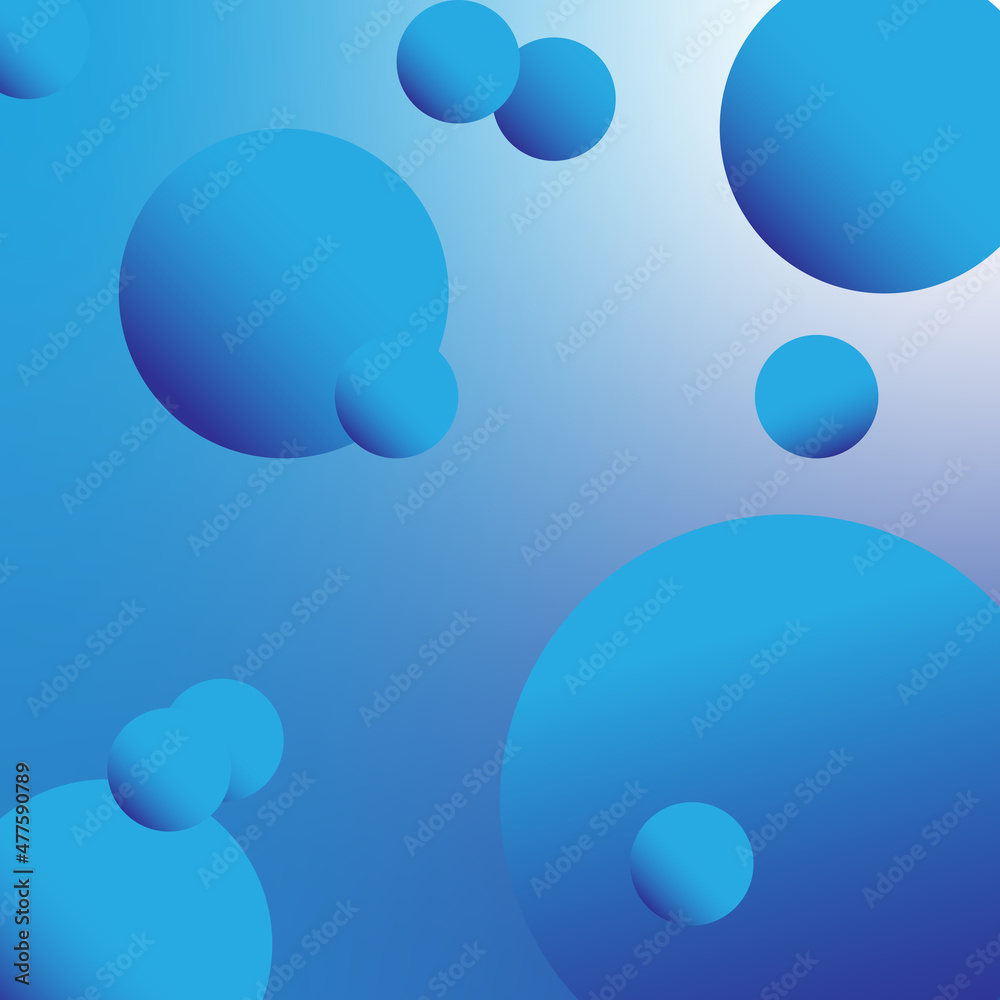 illustration vector graphic of blue ball
