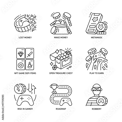 GameFi Icons Set
