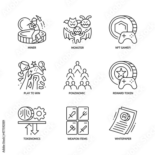 GameFi Icons Set