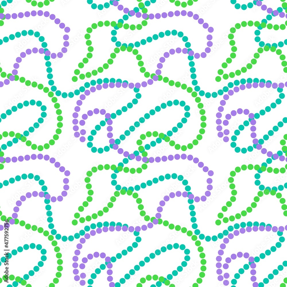 Seamless pattern with beads for fabrics and textiles and linens and gifts and cards and hobbies