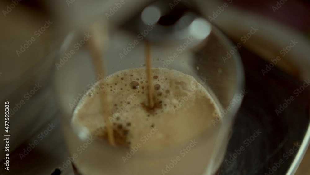 Coffee machine making invigorating americano Coffee machine making invigorating americano