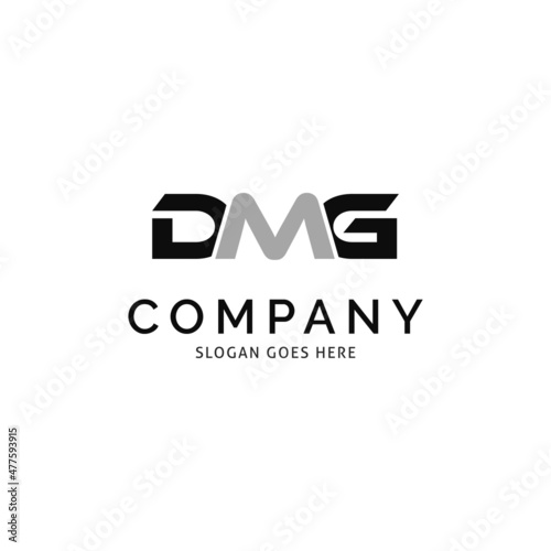 Initial Letter DMG Icon Vector Logo Template Illustration Design