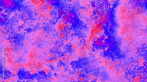 4k background video of everchanging detailed particle texture in vivid colors
