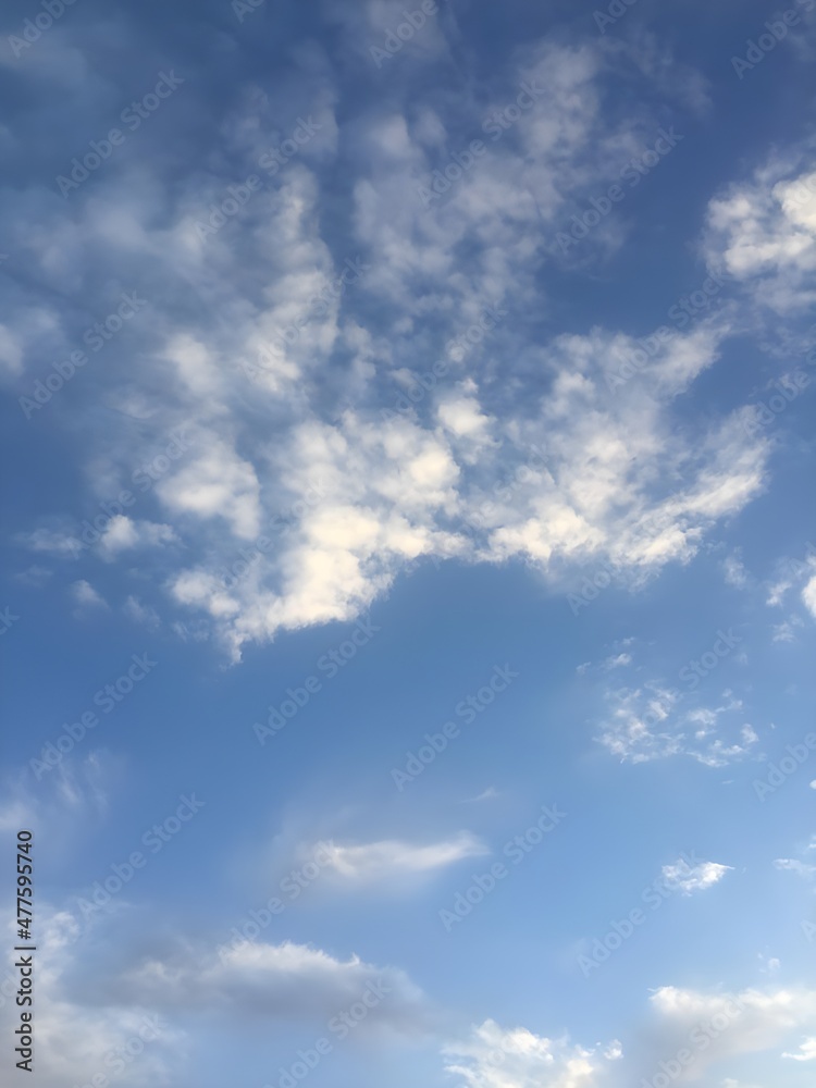 blue sky and clouds