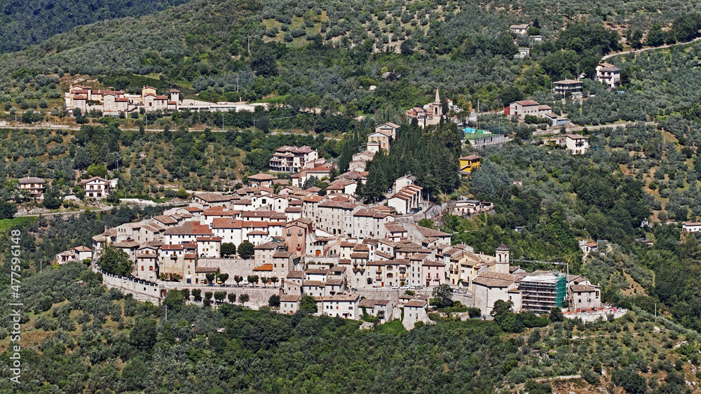 view of the village of Montefranco