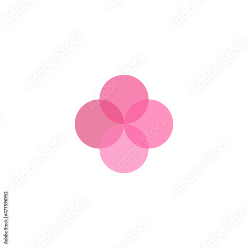 Logo for boutique, health clinic, flower shop and art gallery